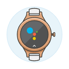 Smart Watch 4 Illustration from UX Colors Set