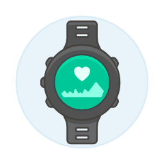 Sport Watch Illustration from UX Colors Set