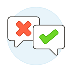 Bubble Discuss Illustration from UX Colors Set