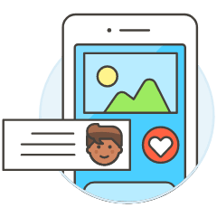 Phone Comment Image 1 2 Illustration from UX Colors Set