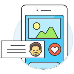 Phone Comment Image 1 3 Illustration from UX Colors Set