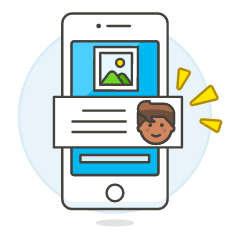 Phone Comment Image 2 2 Illustration from UX Colors Set