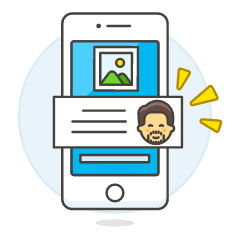 Phone Comment Image 2 3 Illustration from UX Colors Set