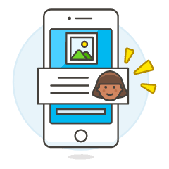 Phone Comment Image 2 5 Illustration from UX Colors Set