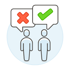 User Discuss 2 Illustration from UX Colors Set