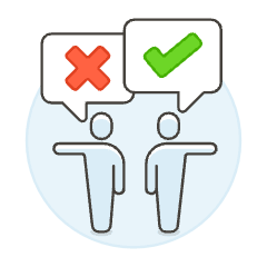 User Discuss 3 Illustration from UX Colors Set