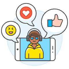 Voicechat 3 Illustration from UX Colors Set