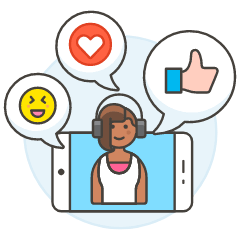 Voicechat 4 Illustration from UX Colors Set