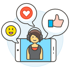Voicechat 5 Illustration from UX Colors Set