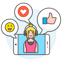 Voicechat 6 Illustration from UX Colors Set