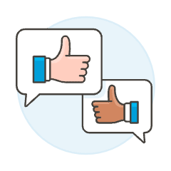 Discuss Like 3 Illustration from UX Colors Set