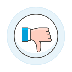 Hand Dislike 1 Illustration from UX Colors Set