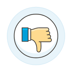 Hand Dislike 2 Illustration from UX Colors Set
