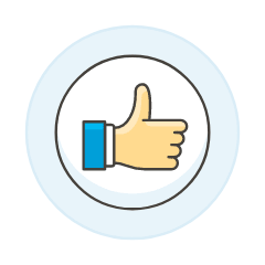 Like Circle 2 Illustration from UX Colors Set