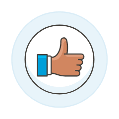 Like Circle 3 Illustration from UX Colors Set