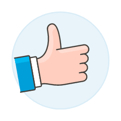 Like Hand 1 Illustration from UX Colors Set