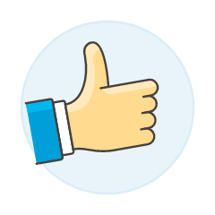 Like Hand 2 Illustration from UX Colors Set