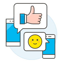 Phone Disscuss 1 Illustration from UX Colors Set