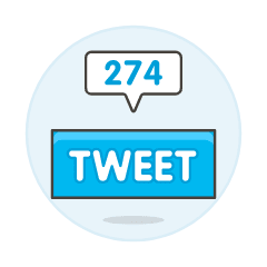Tweet Count Illustration from UX Colors Set