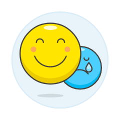 Emoji Happy Sad 2 Illustration from UX Colors Set