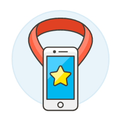 Phone Medal Illustration from UX Colors Set