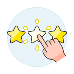 Rating Click 1 1 Illustration from UX Colors Set