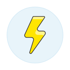 Lightning Illustration from UX Colors Set