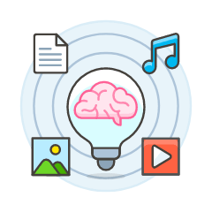 Content Ideas Illustration from UX Colors Set