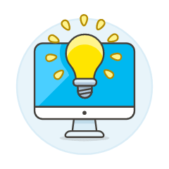 Imac Idea Illustration from UX Colors Set