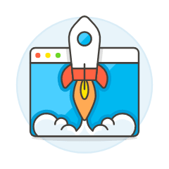 App Launch Illustration from UX Colors Set