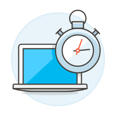 Laptop Runtime Illustration from UX Colors Set