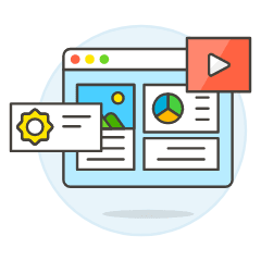 Media Setting Illustration from UX Colors Set