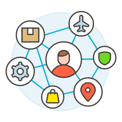 User Information Illustration from UX Colors Set