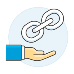 Link Hand 2 Illustration from UX Colors Set