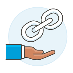 Link Hand 3 Illustration from UX Colors Set