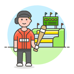 Sports Baseball 3 Illustration from UX Colors Set