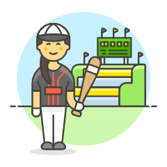 Sports Baseball 5 Illustration from UX Colors Set