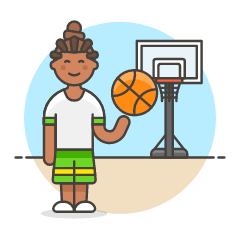 Sports Basketball 4 Illustration from UX Colors Set