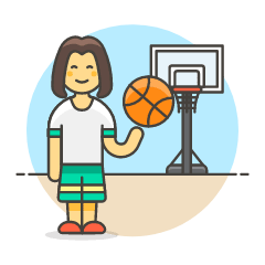 Sports Basketball 6 Illustration from UX Colors Set