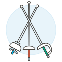 Sports Swordsmanship 1 Illustration from UX Colors Set
