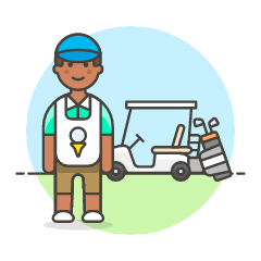 Sports Caddy Golf 2 Illustration from UX Colors Set