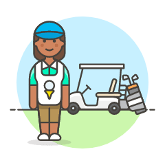 Sports Caddy Golf 5 Illustration from UX Colors Set