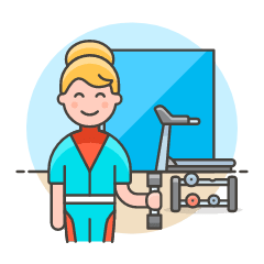 Fitness Gym 1 Illustration from UX Colors Set