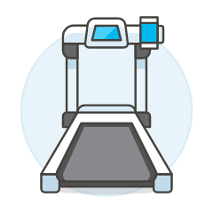Fitness Treadmill 2 Illustration from UX Colors Set