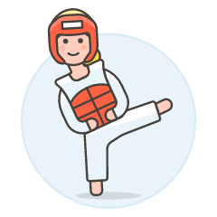 Sport Taekwondo 11 Illustration from UX Colors Set