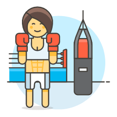 Sports Boxing 6 Illustration from UX Colors Set