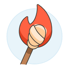 Olympic Torch 1 Illustration from UX Colors Set