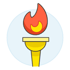 Olympic Torch 2 Illustration from UX Colors Set