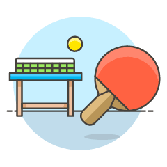 Table Tennis 1 Illustration from UX Colors Set