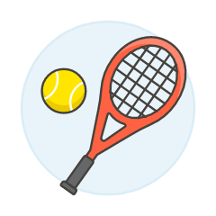 Tennis Illustration from UX Colors Set